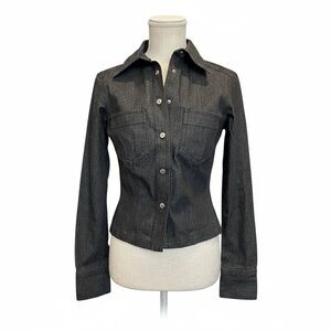 Gucci Black Denim Top Jacket